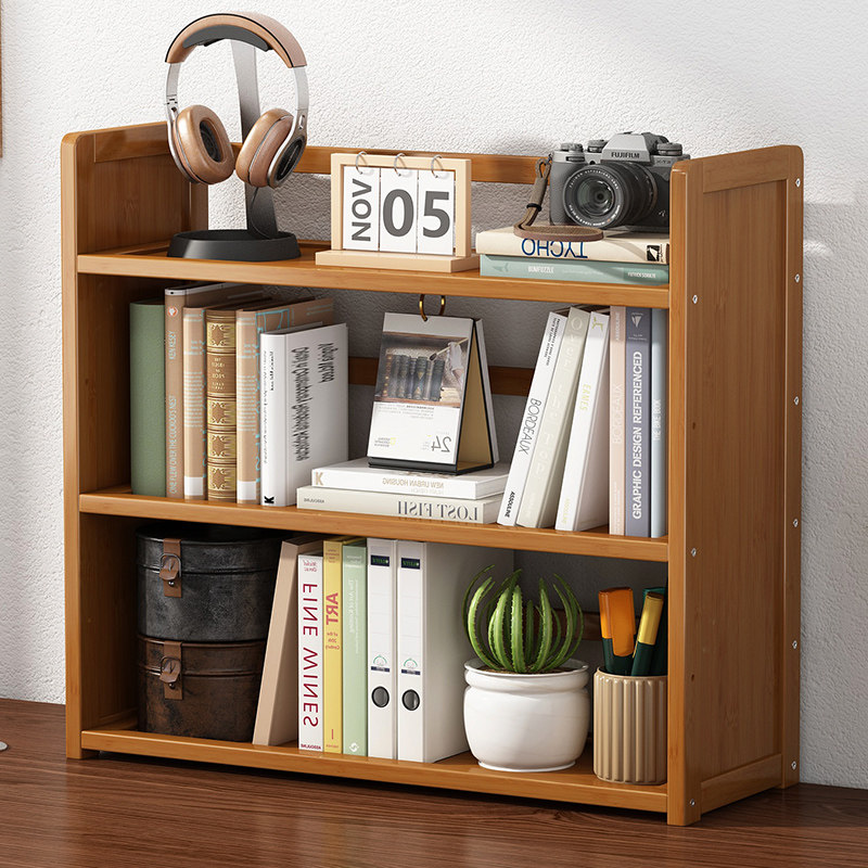 书架桌面小型置物架办公室简易落地儿童桌上多层收纳网红实木书柜,住宅家具,书架,淘宝优惠券,粉丝福利购,淘宝优惠卷