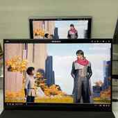 一线通显示器 扩展屏 100色域 电脑副屏 17寸2.5K高清便携显示器