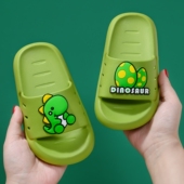 儿童拖鞋 夏男女宝宝中大童小孩居家洗澡外穿防滑软底卡通恐龙凉拖