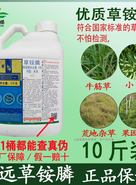 一箱起批威远刹青草铵膦除草剂草胺磷正品除草剂草铵磷杂草