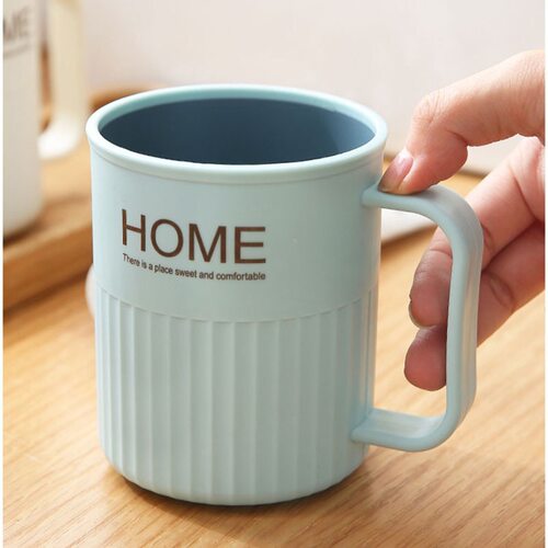 带手柄牙缸杯双色漱口杯家用简约刷牙杯子洗漱杯