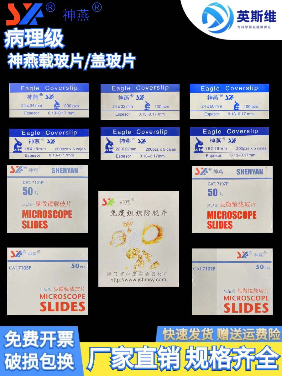 神燕载玻片/盖玻片/粘附载玻片