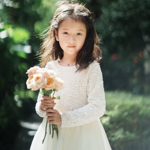 舞台演出礼服裙 丝绒亮片公主裙明星同款 Lumière鹿谧秋冬新款