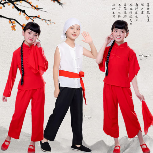 九儿村姑舞蹈服阿宝朗诵舞蹈服
