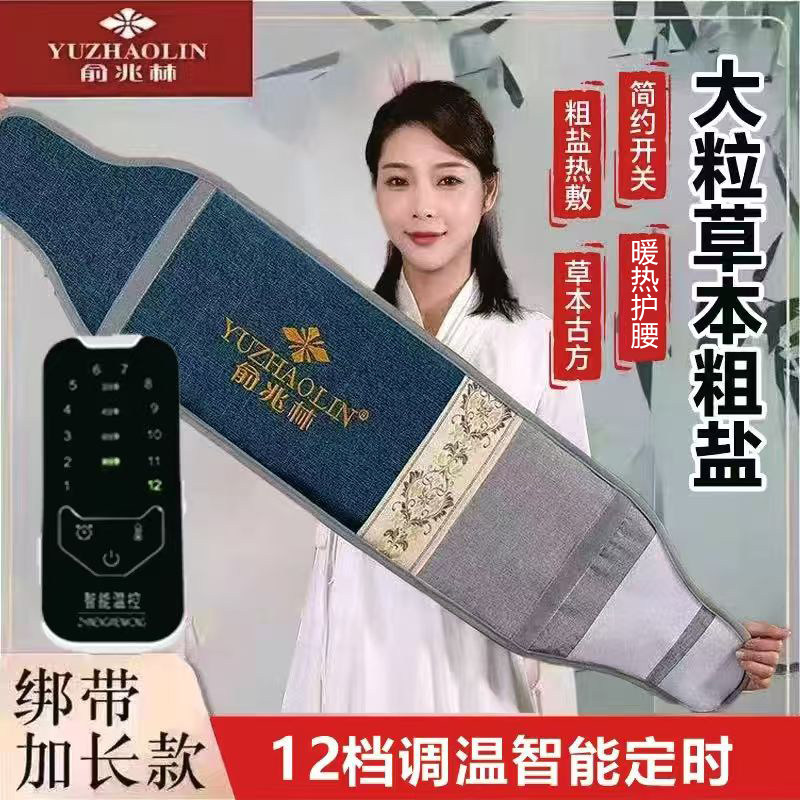 俞兆林电加热粗盐热敷腰带家用暖宫护腰理疗袋