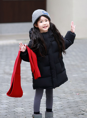 【高充绒量】若宿/麦克小乖/UCUB 长款儿童连帽羽绒服外套冬加厚