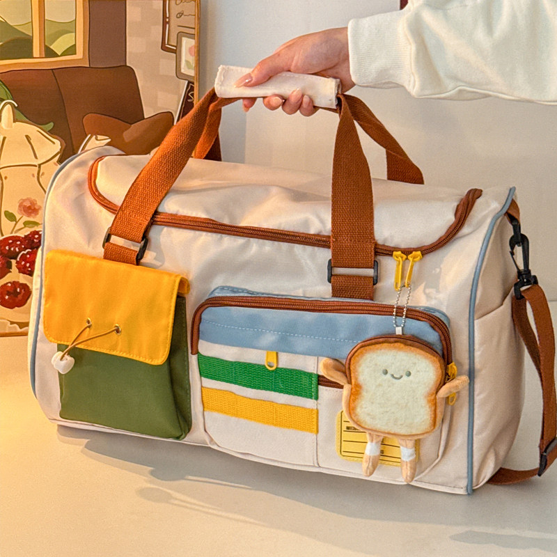 手提旅行包女大容量运动健身包短途轻便包行李袋可爱待产包收纳袋,箱包皮具/热销女包/男包,旅行袋,淘宝优惠券,粉丝福利购,淘宝优惠卷
