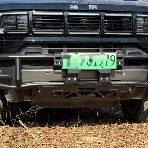BJ40增程版专用防撞保险杠改装灯架大杠锰钢牛栏前护杠越野外观件