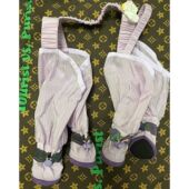 狗狗外出防尘裤 比熊泰迪狗腿套洋气 防脏裤 狗狗防脏裤 腿儿狗狗连鞋