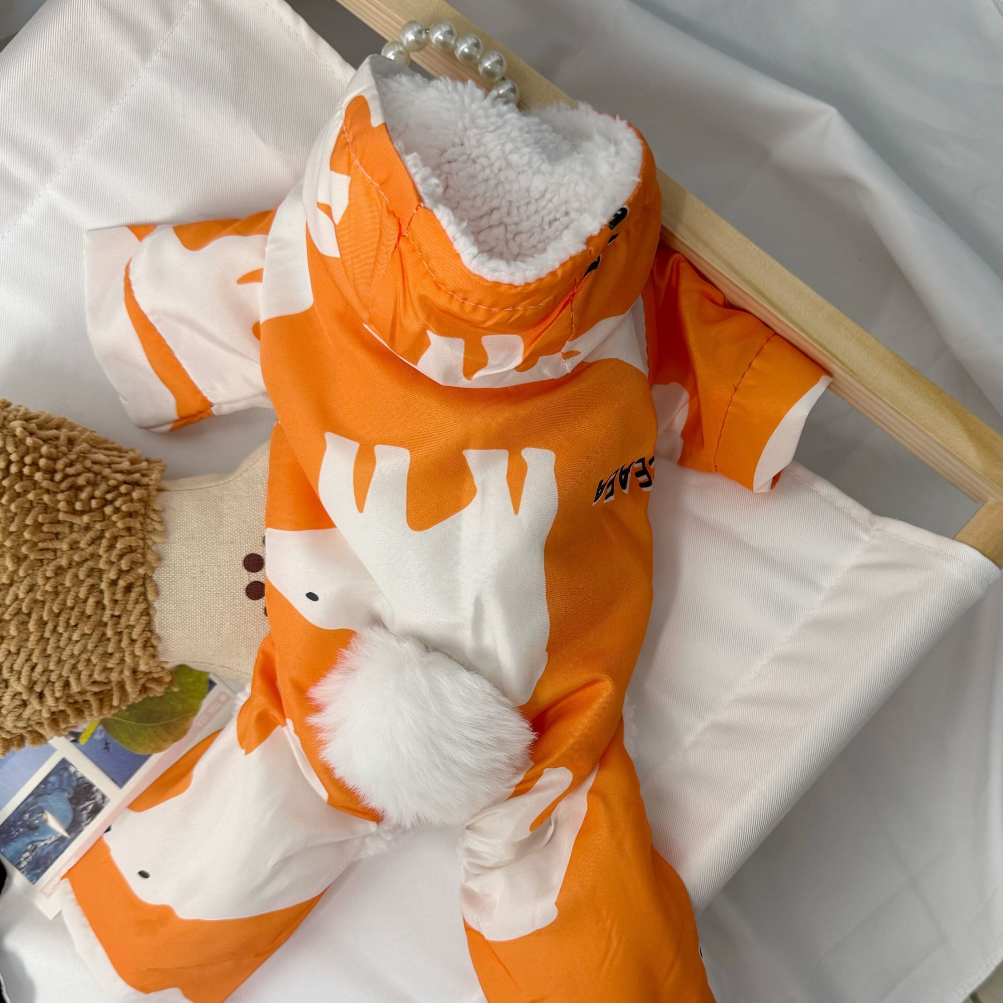 狗狗冬天衣服加厚保暖泰迪博美宠物四脚衣服冬季加绒防寒小中型犬