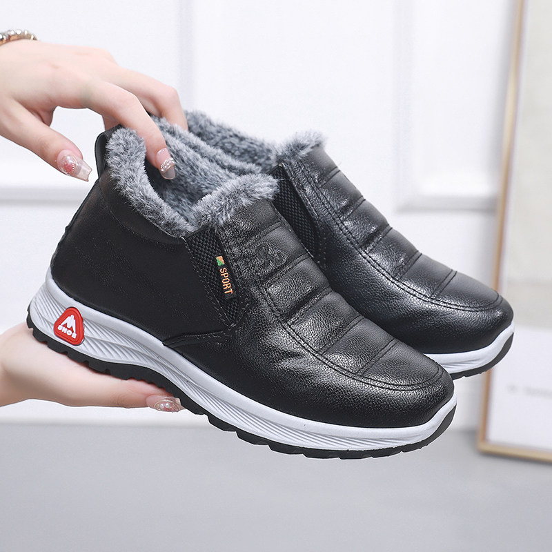 冬季老北京布鞋棉鞋女加绒加厚平底妈妈老人鞋防水防滑保暖雪地靴,女鞋,时尚雪地靴,淘宝优惠券,粉丝福利购,淘宝优惠卷