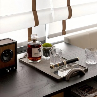 现代样板间客厅茶几摆件轻奢售楼处接待区桌面装饰品软装搭配组合