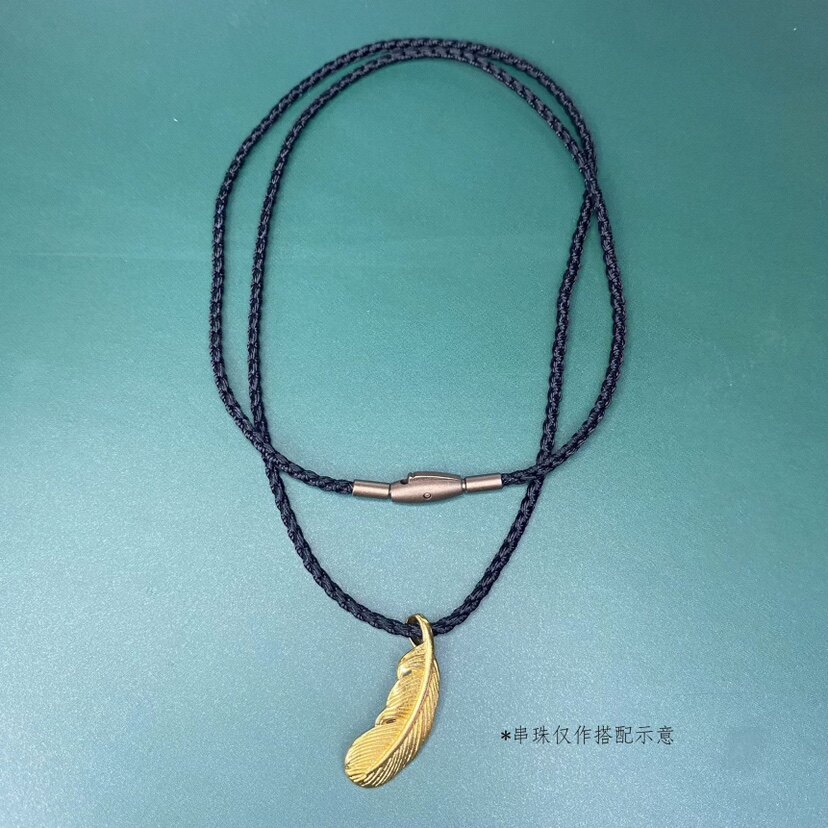丘比特羽毛飞贼转运珠硬金吊牌项绳