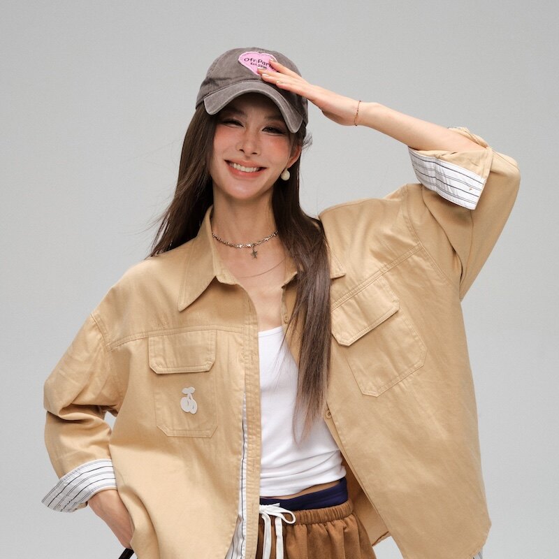 【清仓特惠】IHDXD两件套半裙咖色秋季小个子穿搭短款半身裙通勤