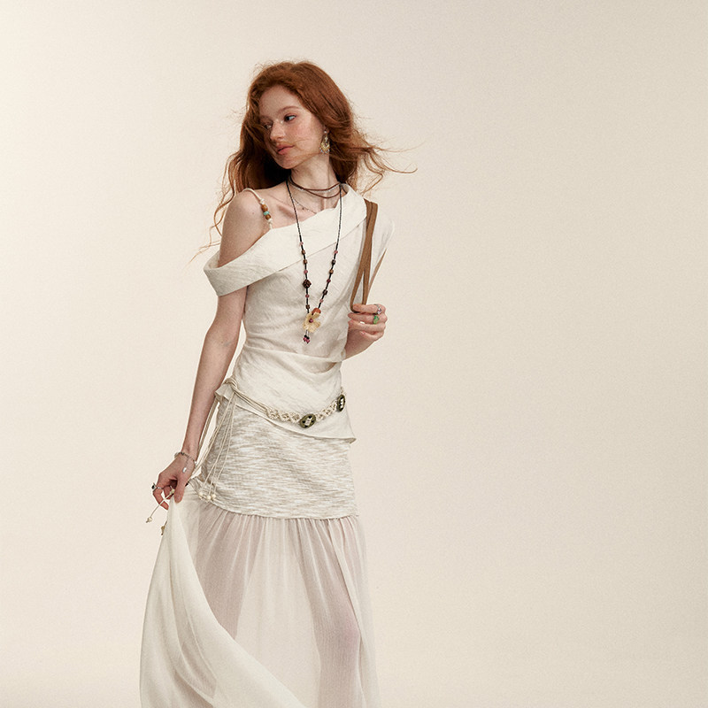 【现货】IHDXD2026年夏季新款韩版时尚薄纱拼接百搭显瘦半身裙女