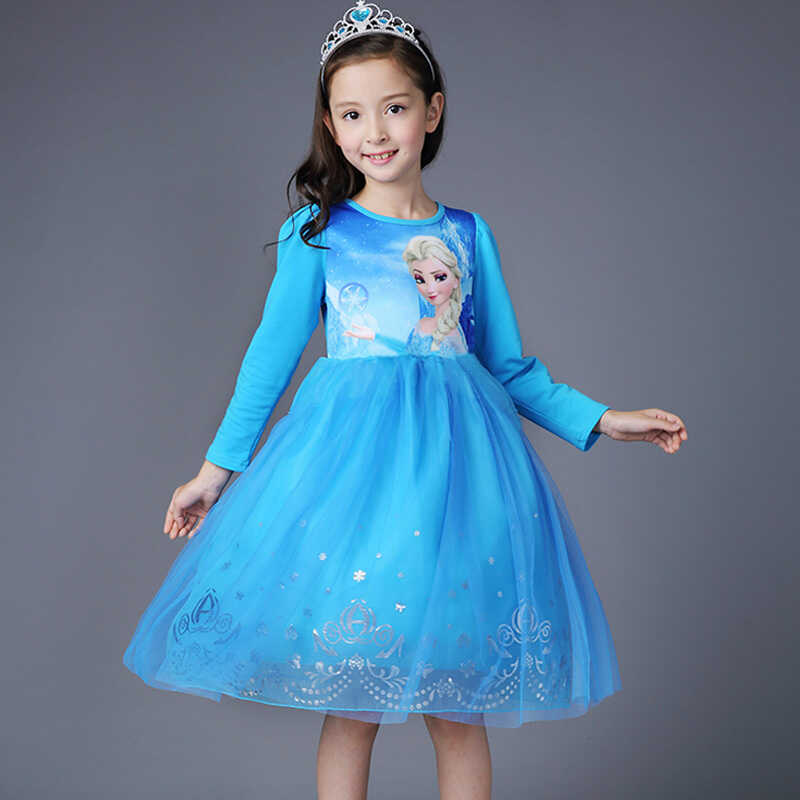 冰雪奇缘爱莎万圣节女童连衣裙