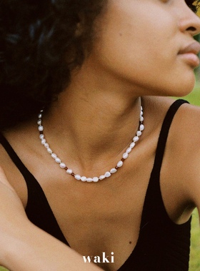 waki 巴洛克宝石 Baroque Jewel 天然巴洛克珍珠度假感串珠项链