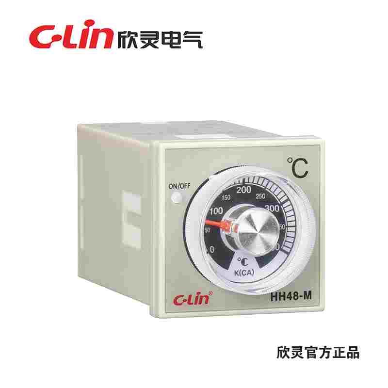 C-lin欣灵指针式温控仪表HH48-M E5C2 K 0-399℃ 温控器HH48M