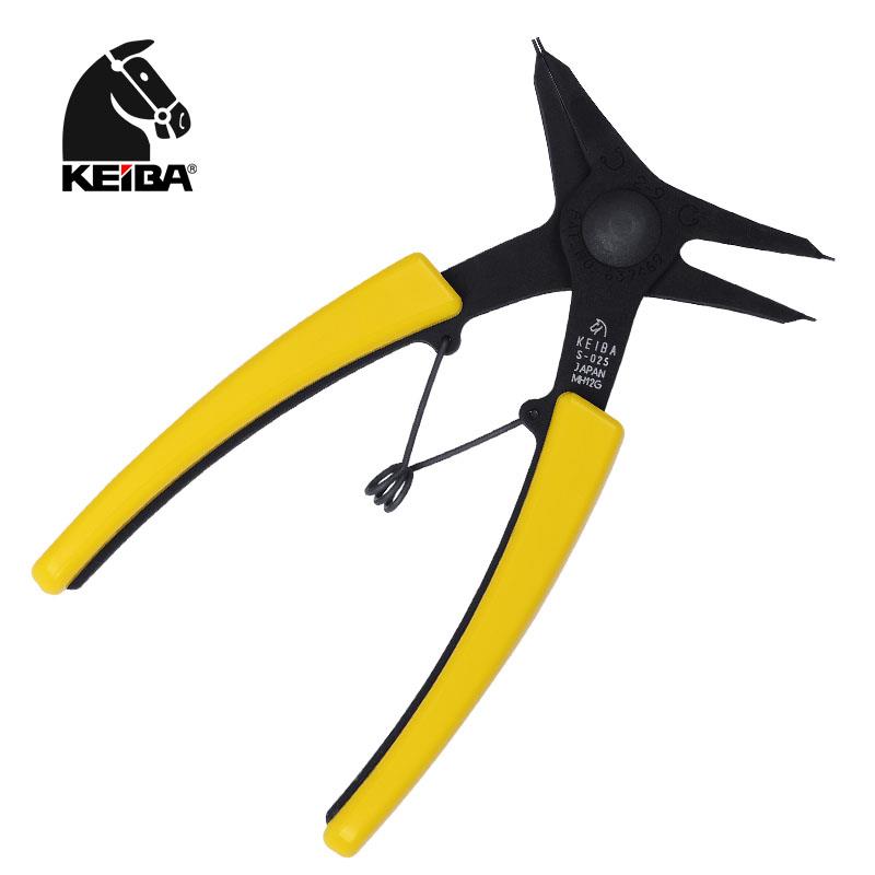 日本KEIBA马牌进口四用介指钳内卡穴用外卡轴用卡簧卡环钳 S-025N