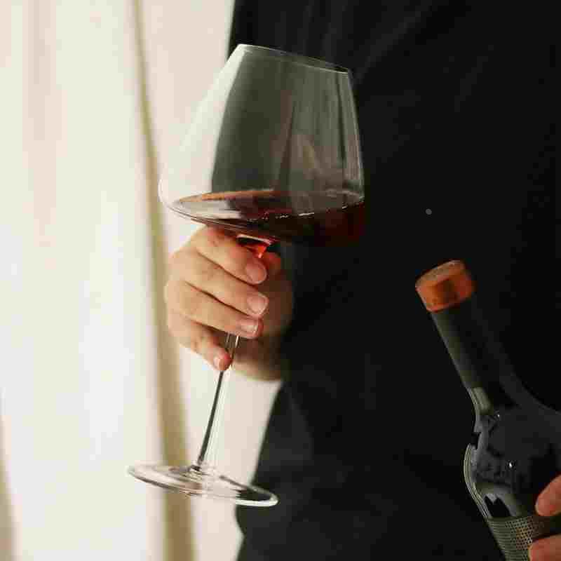 红酒杯凹底香槟家用酒杯斜口新款波尔多水晶颜值高脚杯