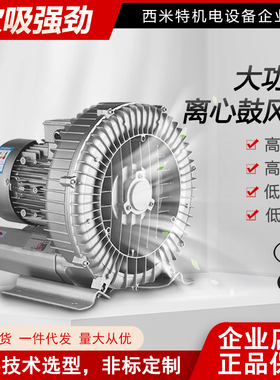 3C/CE双认证二级能效高压鼓风机旋涡风机单相220V/750W/380V2200W