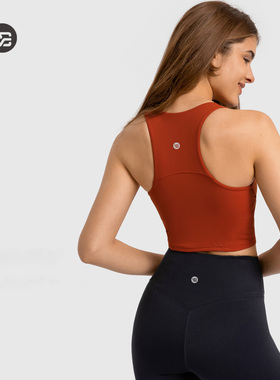 velafeel官方瑜伽背心带胸垫运动内衣高支撑速干透气工字文胸外穿