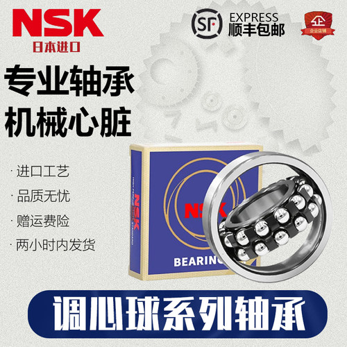 日本进口NSK调心球轴承1200 1201 1202 1203 1204 1205 12061207K