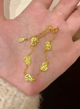 法国coopkoops925银碎碎冰鱼鳞葫芦手链vintage轻奢手饰高级感