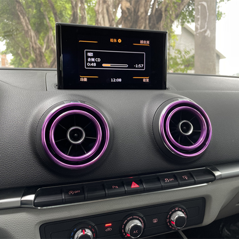 奥迪空调出风口改装仪表台内饰