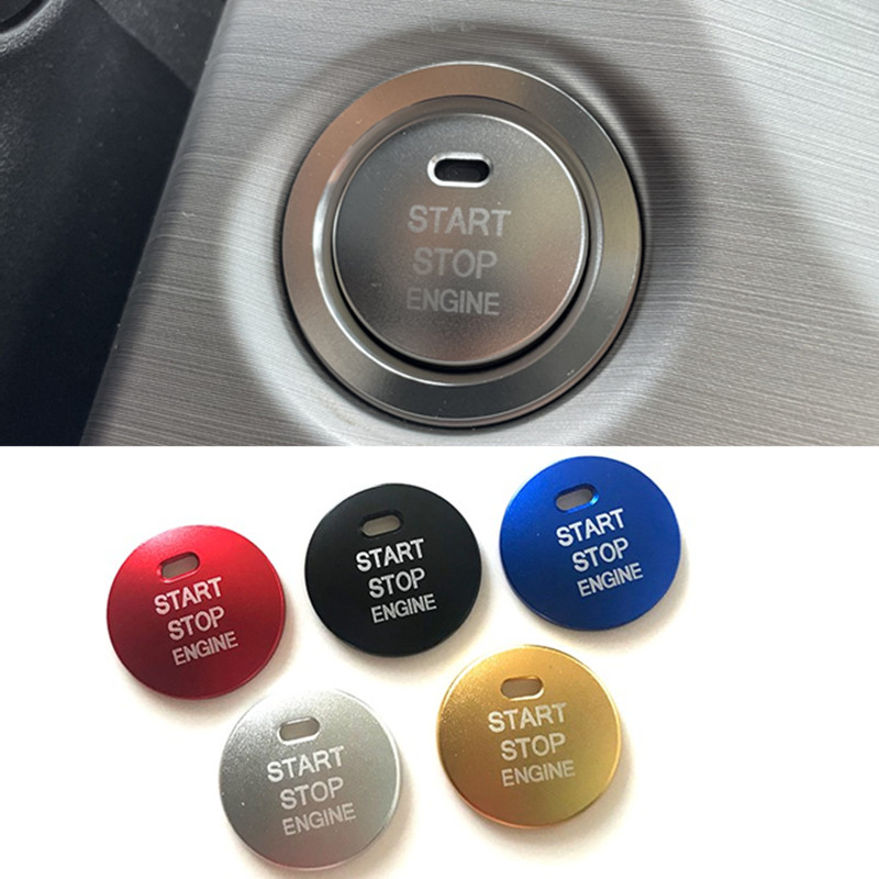 点火装置启动按钮装饰贴铝合金