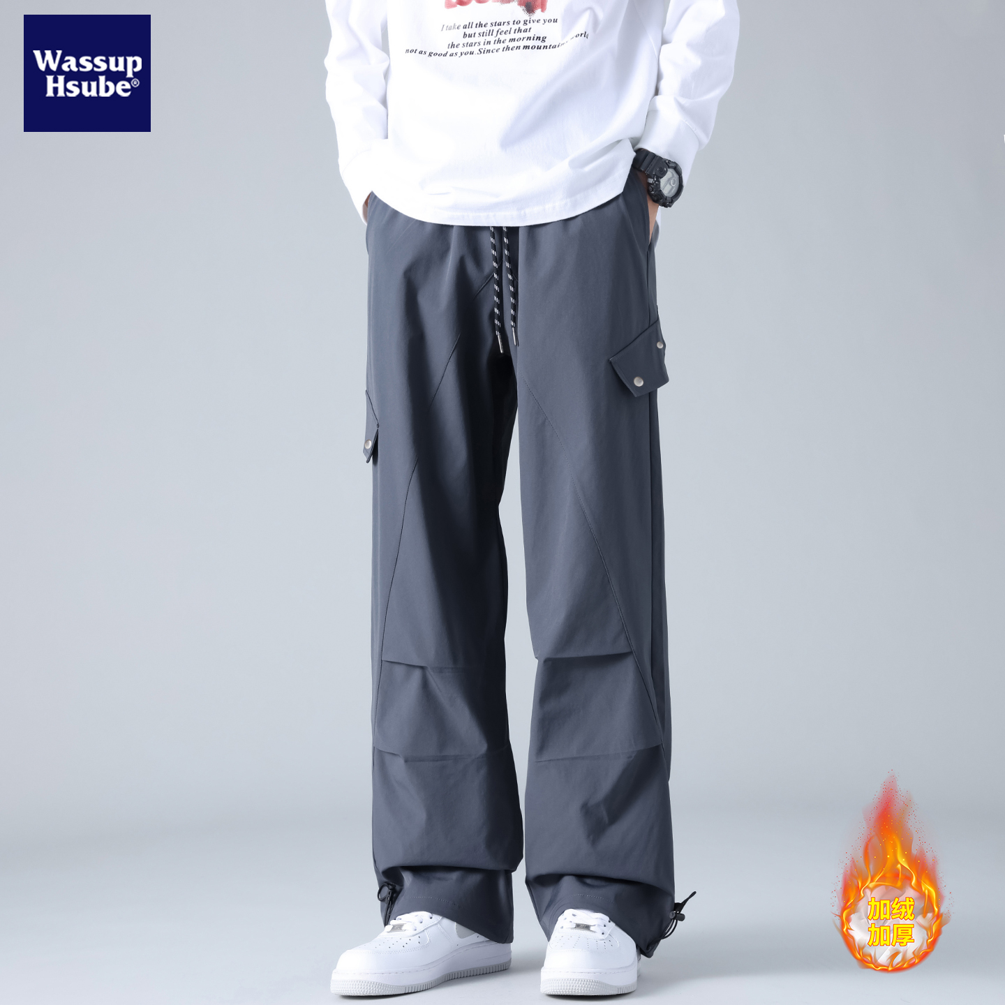 美式户外机能冲锋裤男女