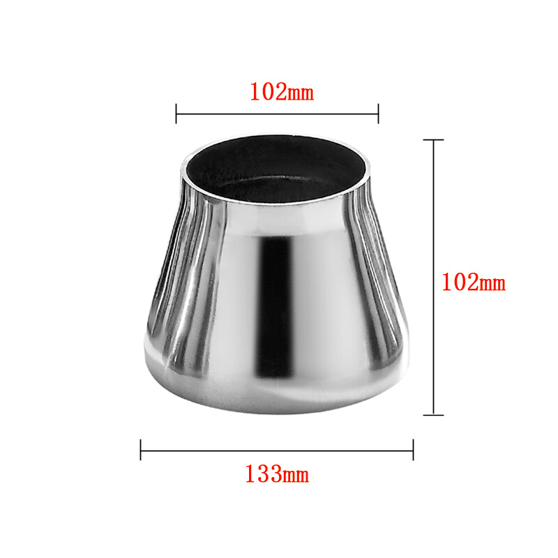 管件锥形直通304不锈钢焊接大小头变径接头异径转换管接头喇叭管