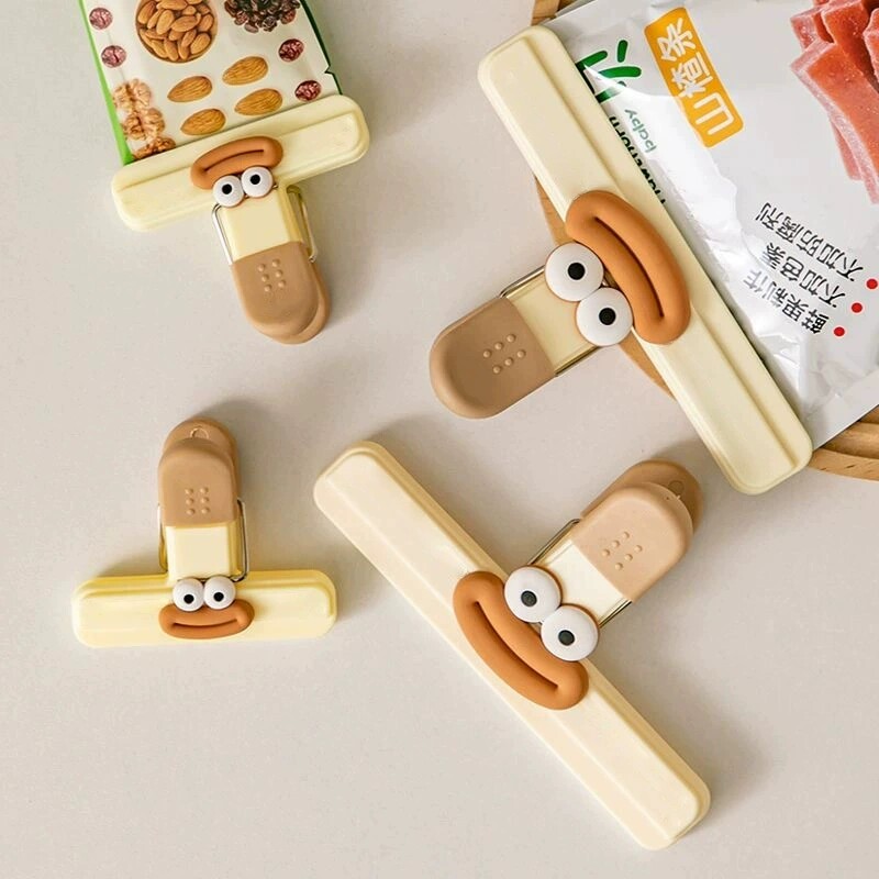 食品密封夹T型封口夹家用厨房食物零食一体防潮保鲜夹开口袋封口