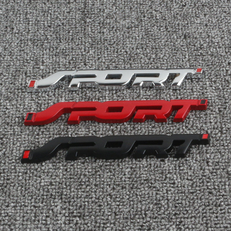 适用于蒙迪欧福克斯嘉年华改装sport车标运动3d立体金属车贴尾标