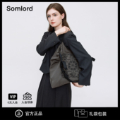 Somlord神洛佩斯利刺绣托特包复古慵懒风大容量百搭单肩斜挎包