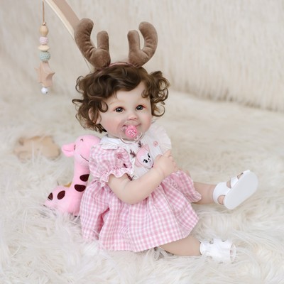 55cm仿真重生娃娃跨境婴儿全胶玩具模型女孩陪伴reborn baby doll