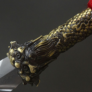 龙泉周匠花纹钢十八般兵器红缨枪长矛赵云霸王枪武术可拆卸未开刃