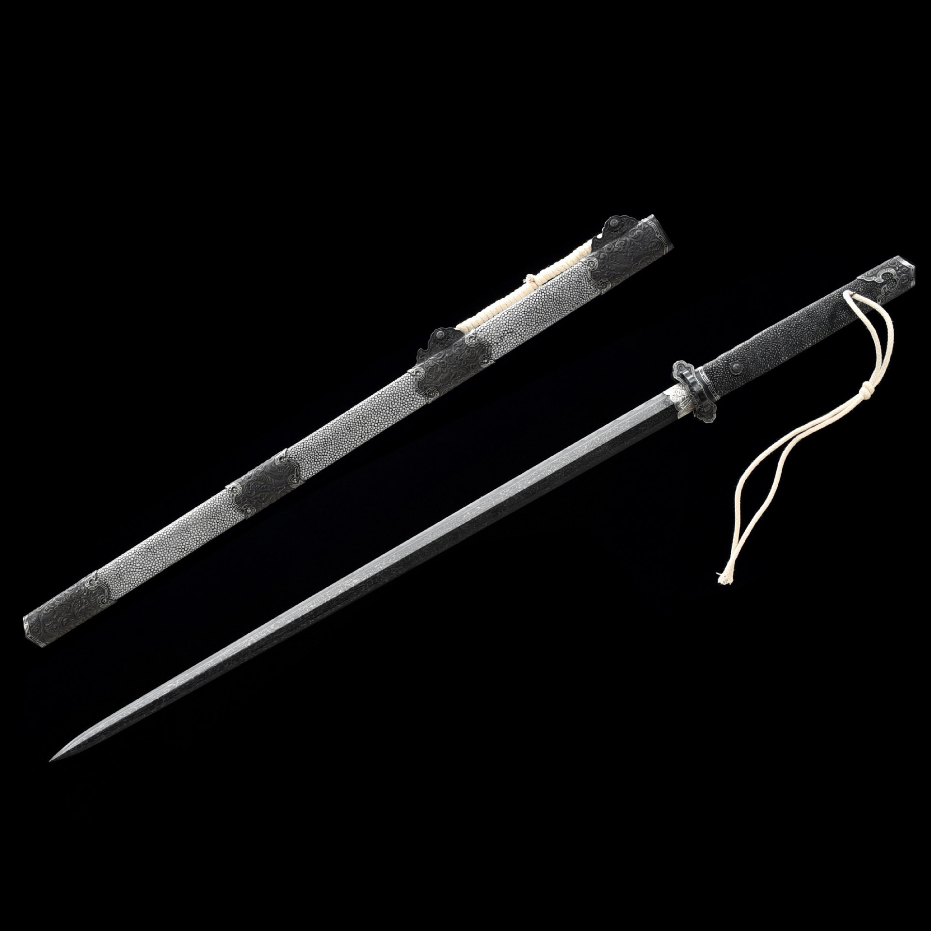 龙泉市刀剑秘炼钢八面唐剑冰裂纹一体唐剑夹钢防身工艺宝剑未开刃,金属材料及制品,其他金属制品,淘宝优惠券,粉丝福利购,淘宝优惠卷