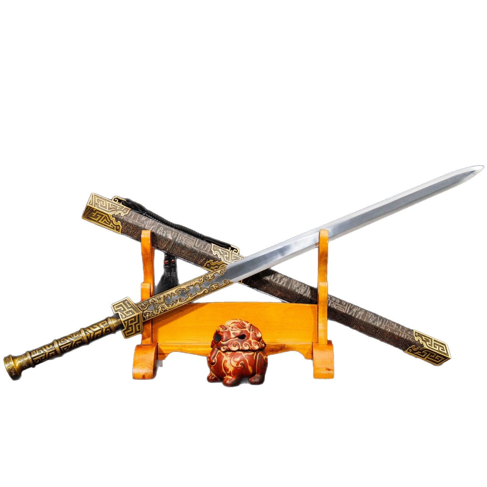 龙泉市刀剑影视高锰钢六面春秋秦汉剑一体双手秦王剑冷兵器未开刃,金属材料及制品,其他金属制品,淘宝优惠券,粉丝福利购,淘宝优惠卷