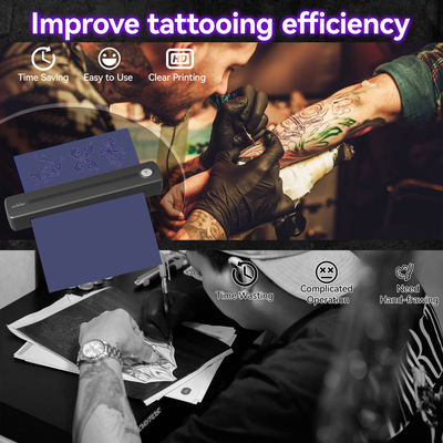 PeriPage纹身打印机P91s纹身转印机跨境diy纹身机tattoo printer