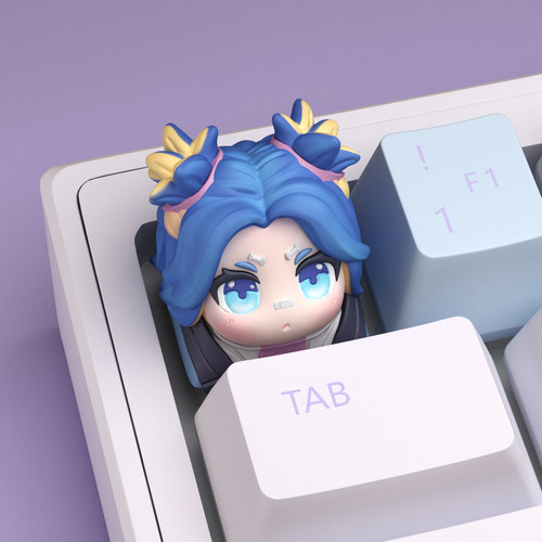 霓虹键帽无畏契约游戏键帽树脂键帽机械键盘个性立体按键帽客制化