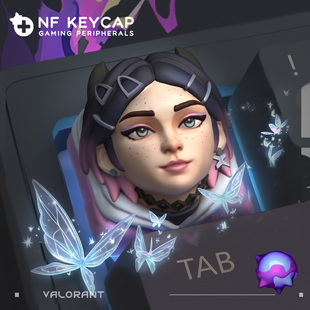 暮蝶键帽无畏契约游戏键帽树脂键帽机械键盘个性立体按键帽客制化