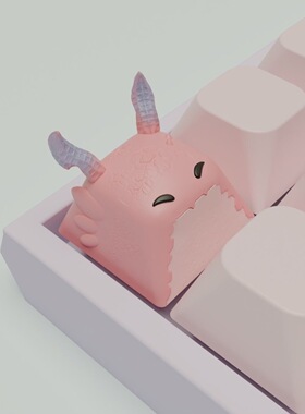 云顶之弈肥龙键帽个性创意可爱卡通十字适用高颜值机械键盘按键