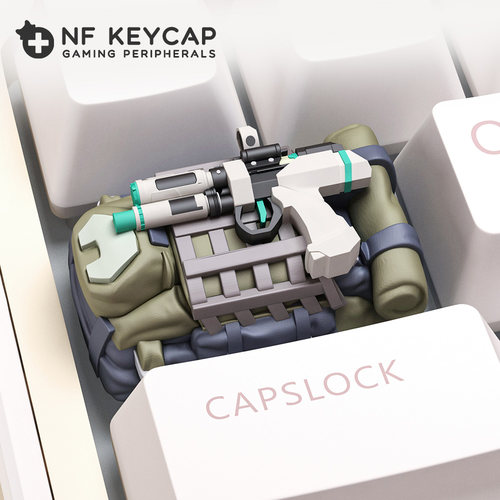 三角洲行动显卡键帽激素枪个性按键帽红狼机械键盘键帽创意esc