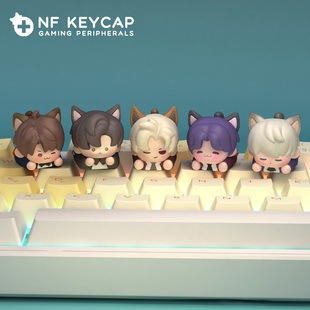 恋与深空键帽沈星回乙周边游键帽秦澈创意键帽机械键盘可爱键帽