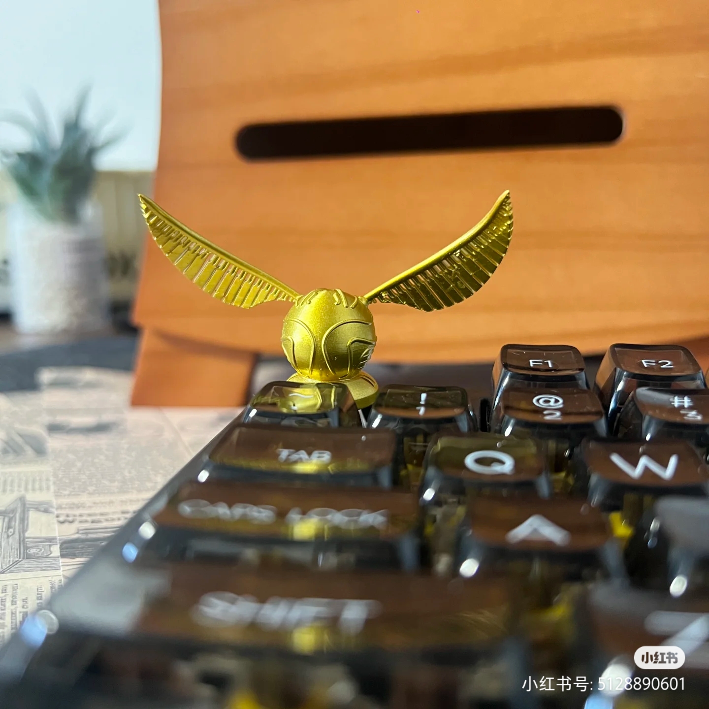 金色飞贼键帽哈利波特周边键帽机械键盘创意键帽多比esc客制化