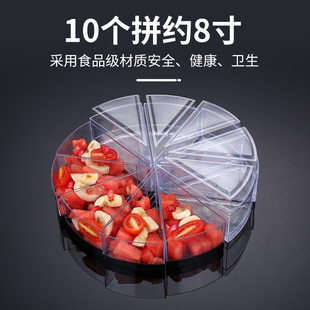 一次性硬塑料三角形包装盒10寸慕斯蛋糕杯透明盒木糠杯千层LC48