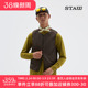 STAW世拓绗线无领运动棉马甲透气速干保暖训练60g金标P棉跑步外套