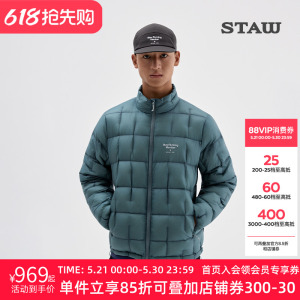 STAW世拓“致热”95拒水7D超轻鹅绒750蓬立领保暖运动跑步羽绒服