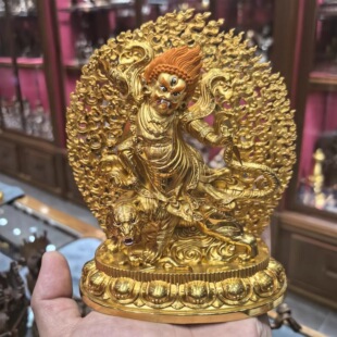 愤怒莲师/多杰卓洛/莲师/莲花生大师/莲花生大士/15cm金铜佛像